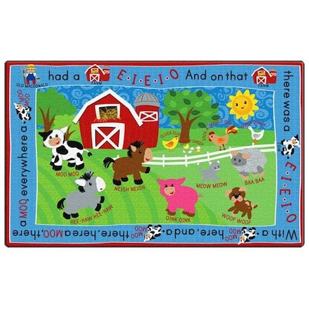 Flagship Carpets Flagship Carpets FE396-44A Rectangle E-I-E-I-O Carpet; 7 ft. 6 in. x 12 ft. FE396-44A